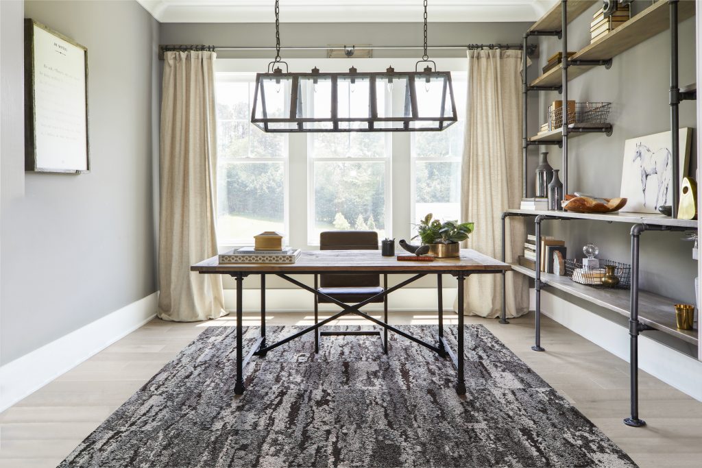 Deep Impressions, Granite, Neutral, Graphics, Medium, Area Rug, Home Office